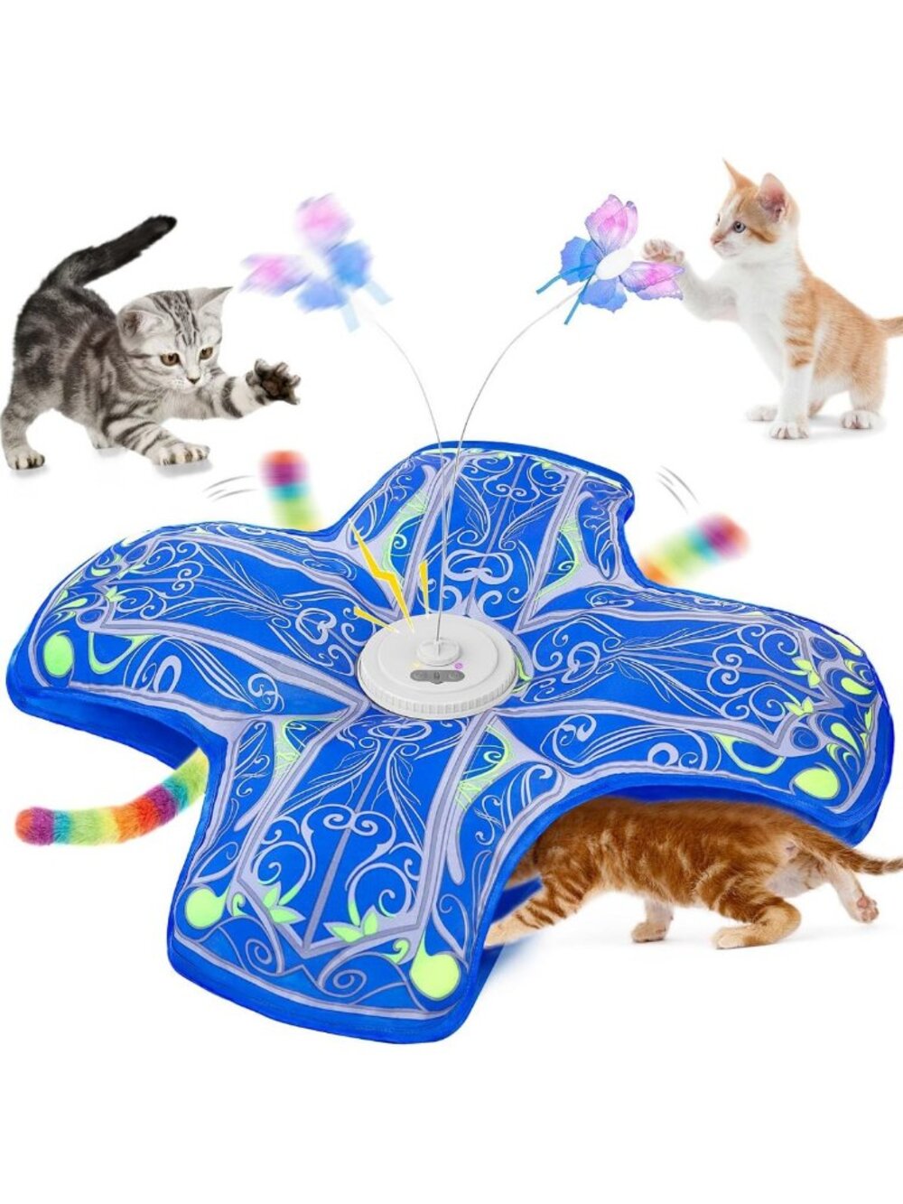 Interactive Automatic Cat Tunnel Toy for Indoor Cats - Fun Playtime Activity